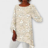 Harper - Blomstret Bluse med Krystaldetaljer