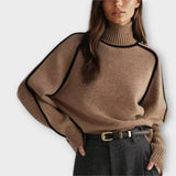 Emilia - Stilfuld og Elegant Bluse med Høj Hals