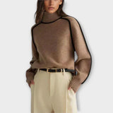 Emilia - Stilfuld og Elegant Bluse med Høj Hals