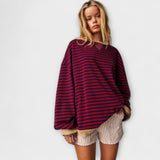 Mary - Stribet Oversize Cardigan