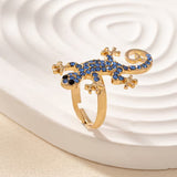 Gecko-øreringe med Lykkeamulet - Gratis Ring | Begrænset Tilbud