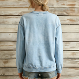 Pernille - Langærmet Retro Patchwork Dyreprint Sweatshirt