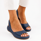 Eva - Skridsikre Peep-Toe Sandaler - Stilfuld Stabilitet og Ekstrem Komfort