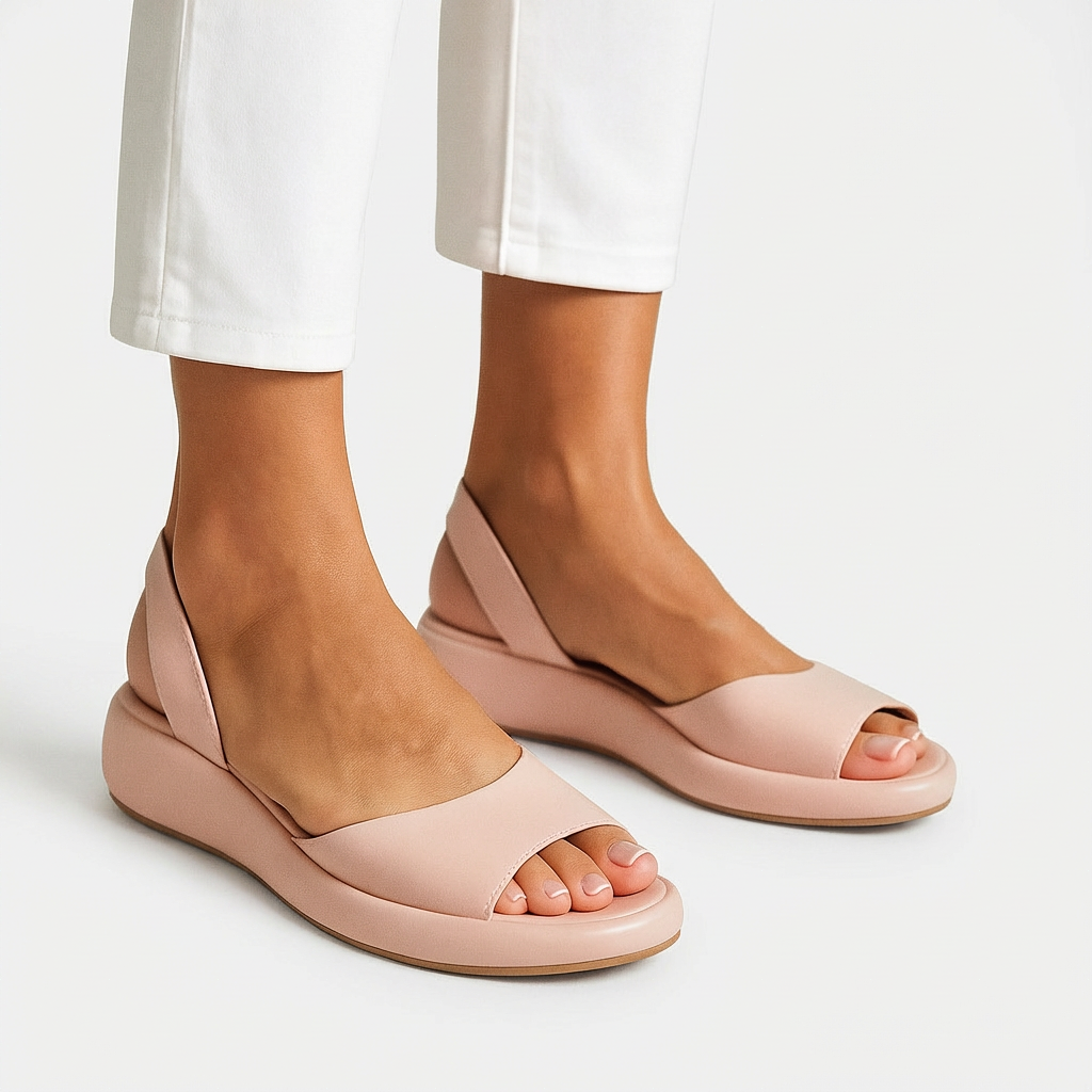 Eva - Skridsikre Peep-Toe Sandaler - Stilfuld Stabilitet og Ekstrem Komfort