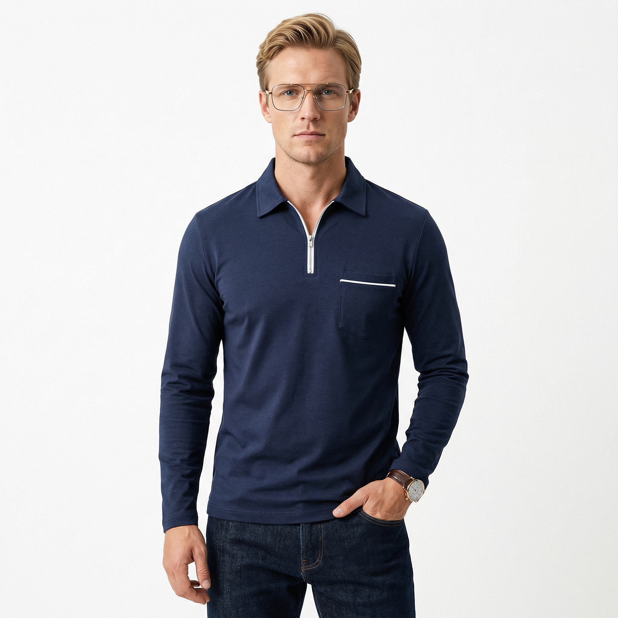 Lars - Langærmet Polo
