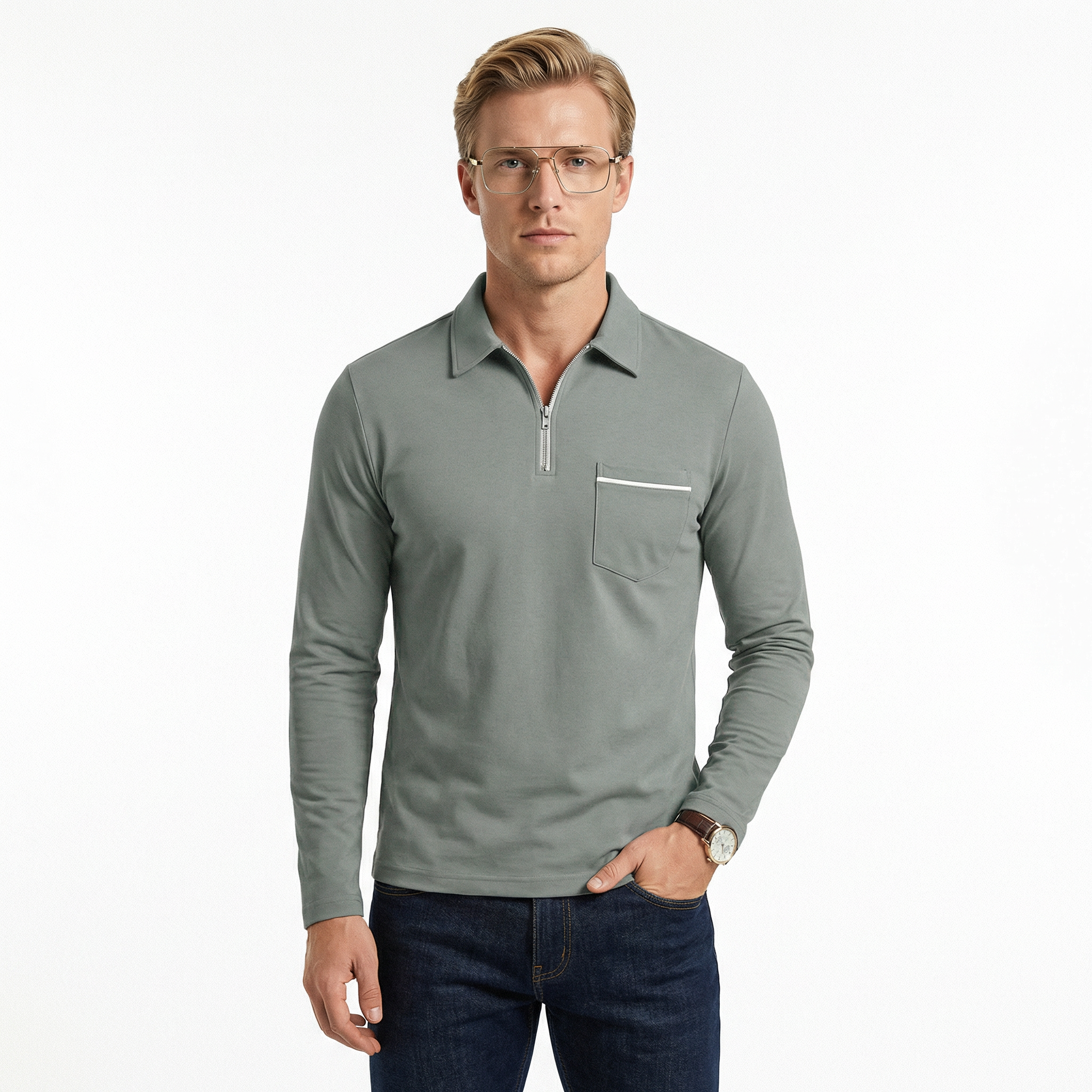 Lars - Langærmet Polo
