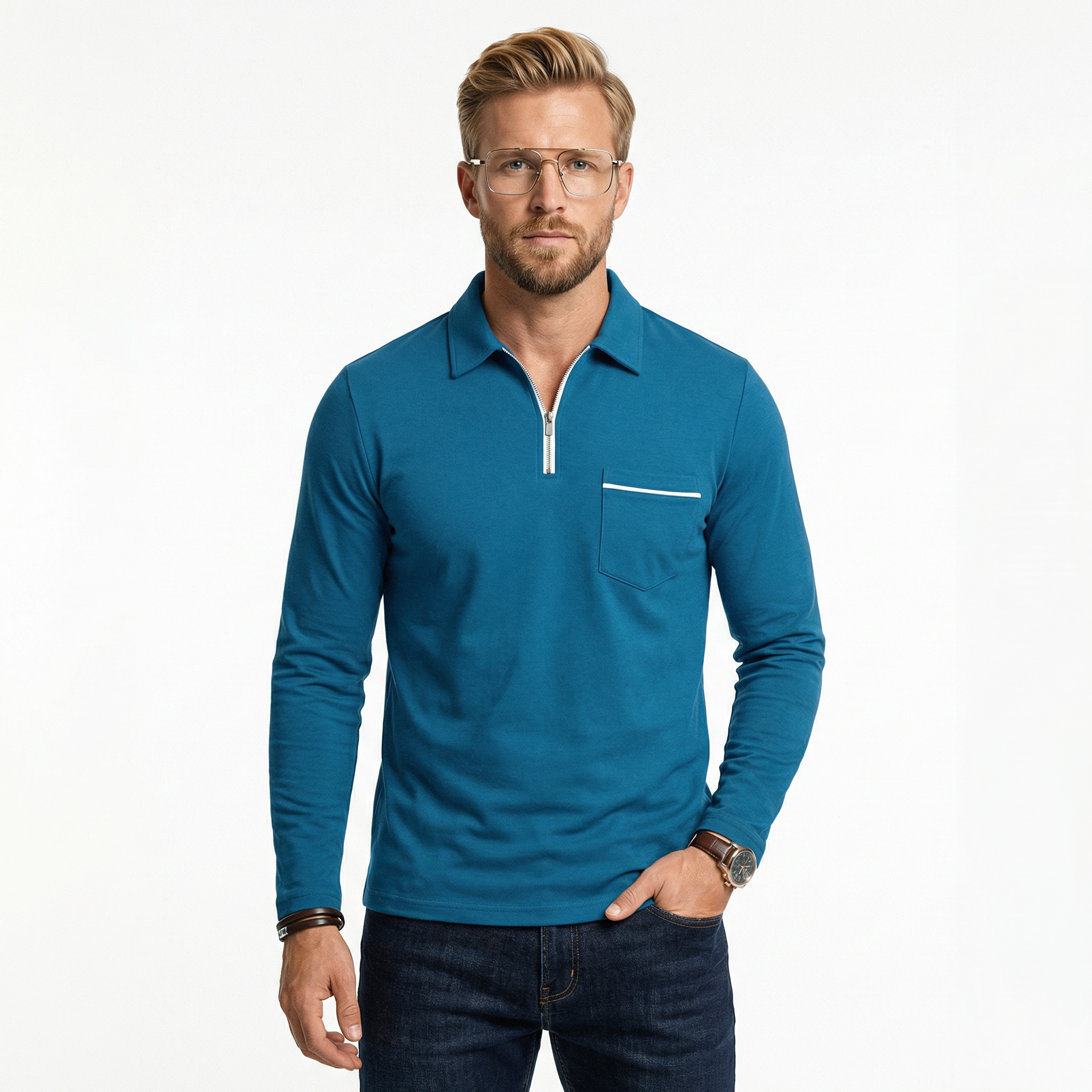 Lars - Langærmet Polo