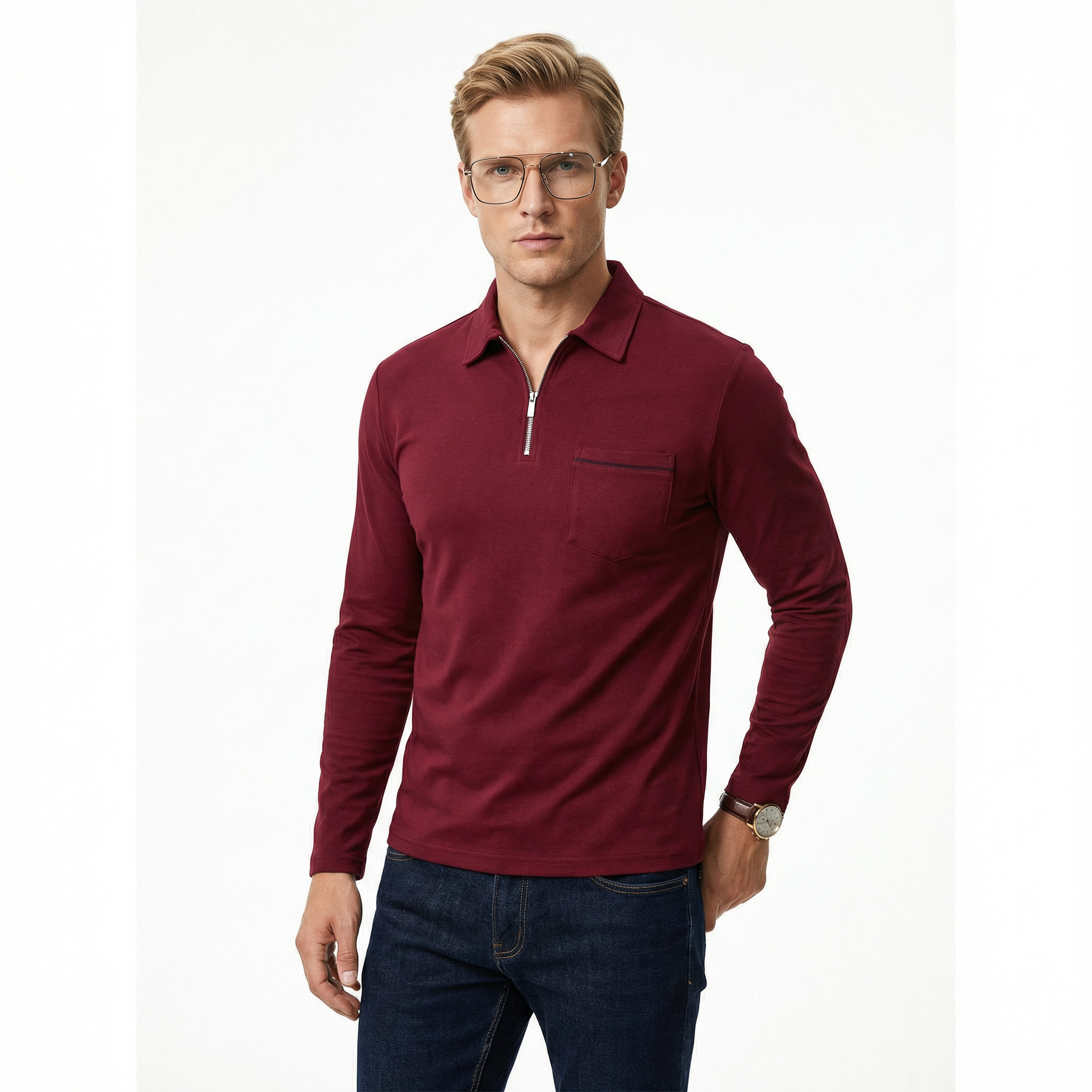 Lars - Langærmet Polo