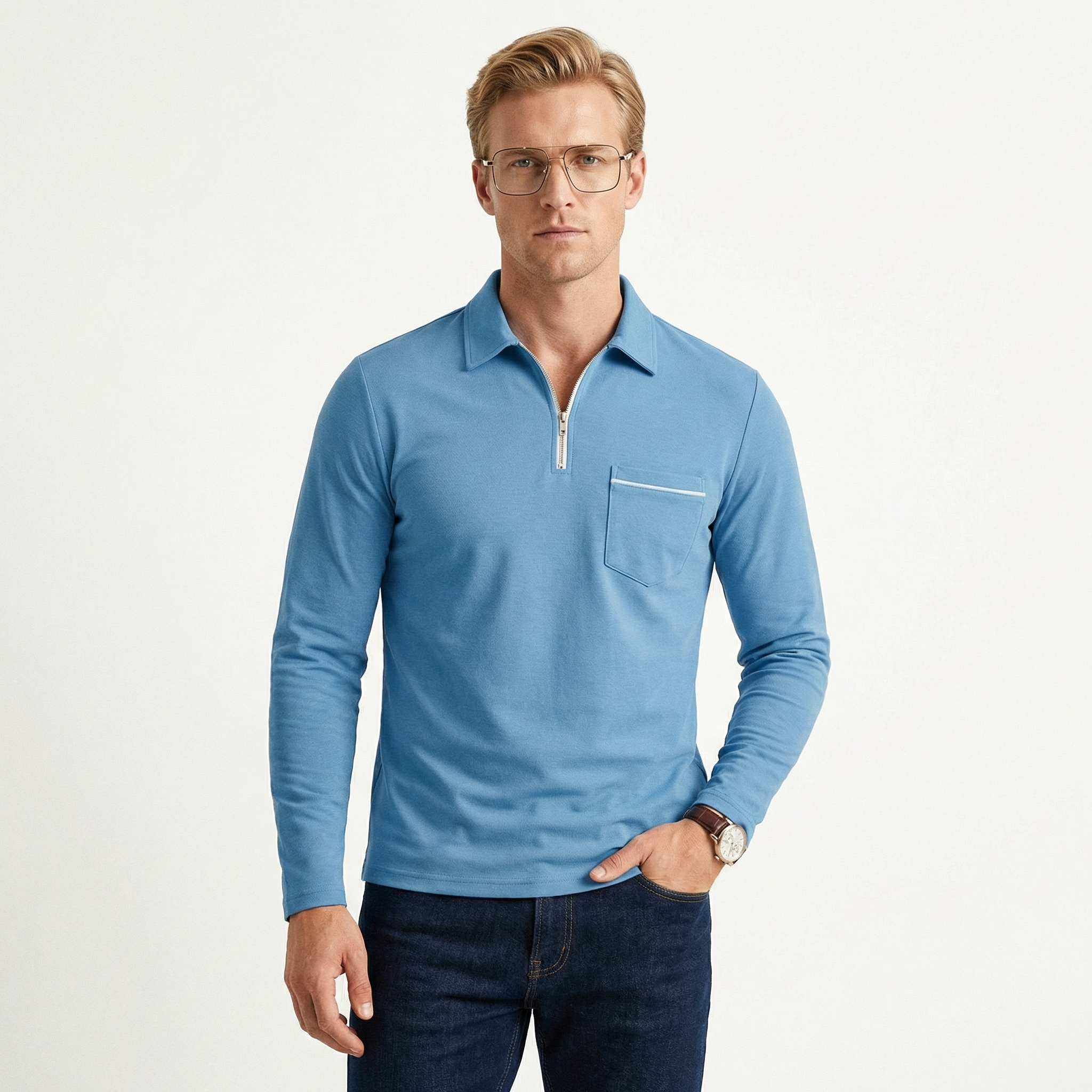 Lars - Langærmet Polo