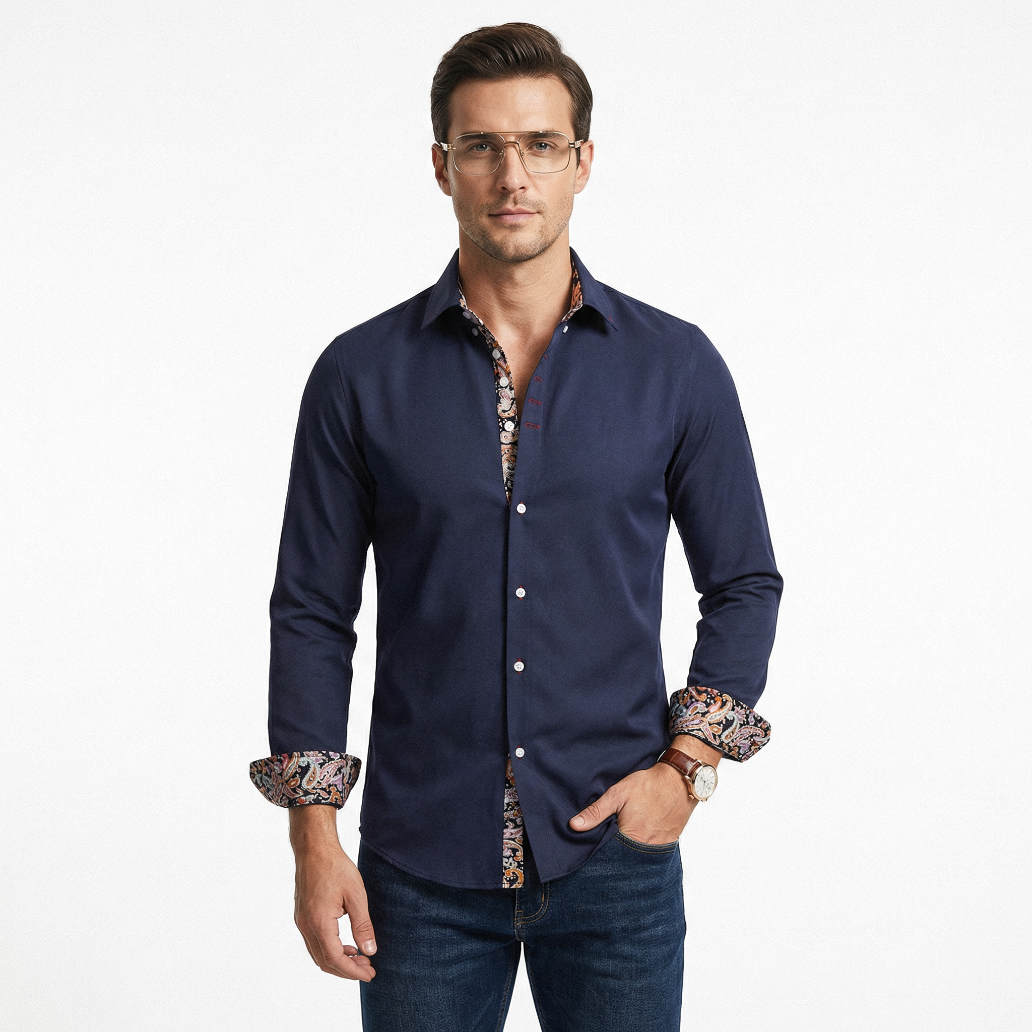 Gustav | Herre Slim Fit Skjorte