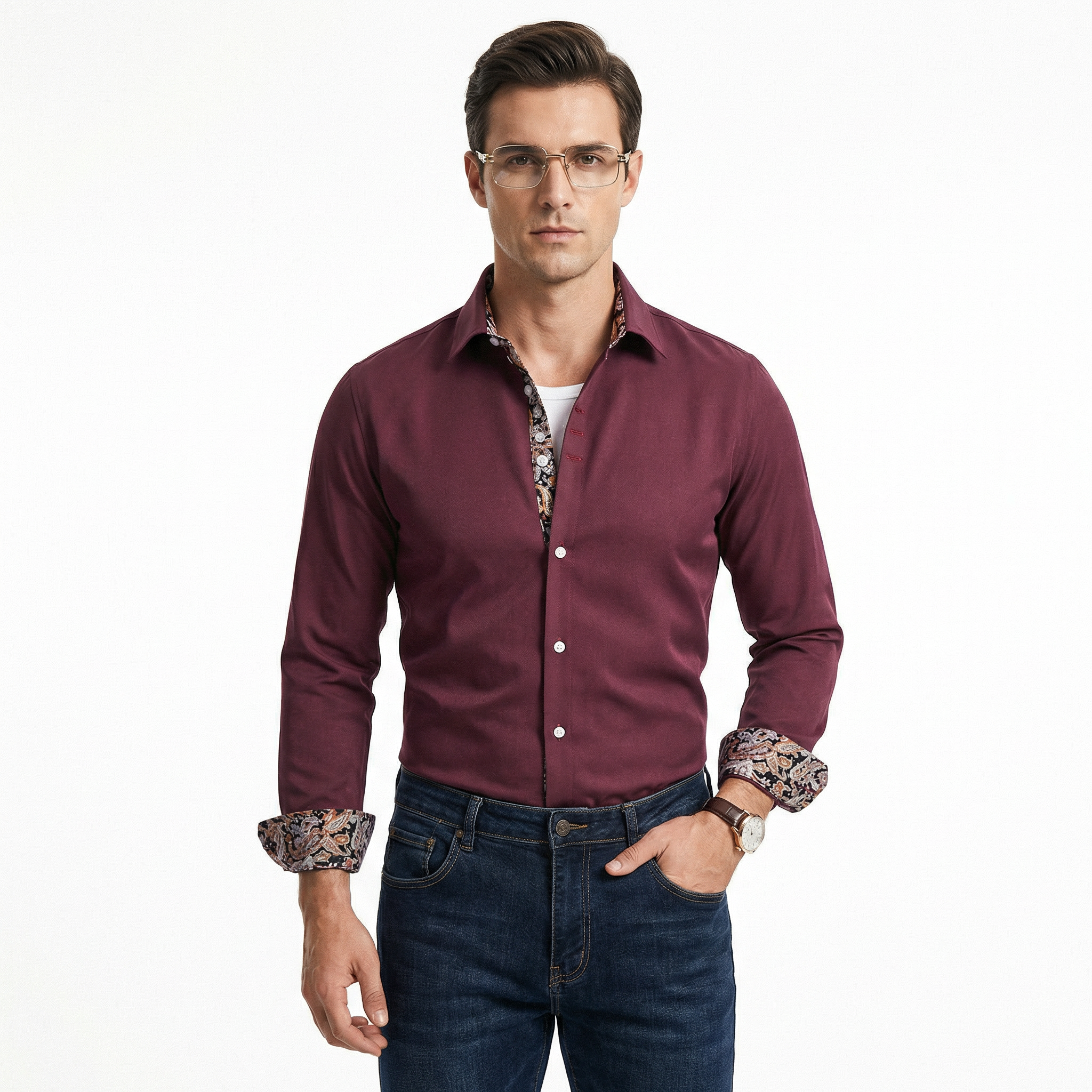 Gustav | Herre Slim Fit Skjorte