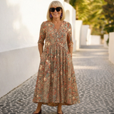 Olivia - Elegant V-udskæringskjole