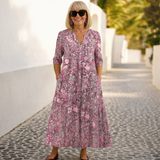 Olivia - Elegant V-udskæringskjole