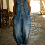 Juul - Denim-jumpsuit med Justerbare Stropper
