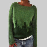 Alva - Lang Bluse i Botanisk Stil