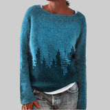 Alva - Lang Bluse i Botanisk Stil