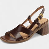 Milla - Retro-sandaler med Kvadratisk Tå og Behagelig Hæl