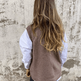 Viola - Strikket Ærmeløs Cardigan