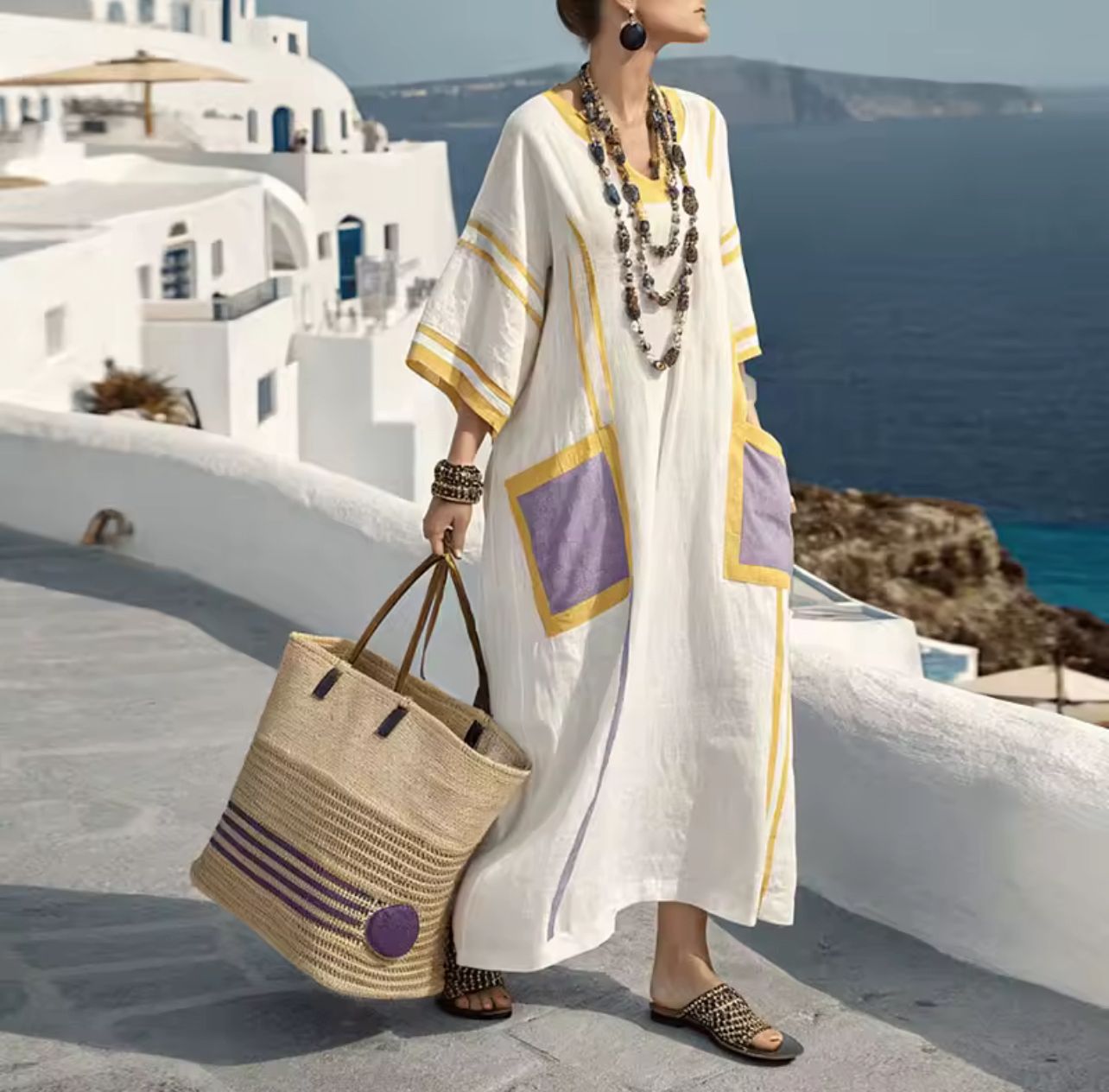 Elegant Mary - Lang Sommerkjole til det Stilfulde Sommerlook