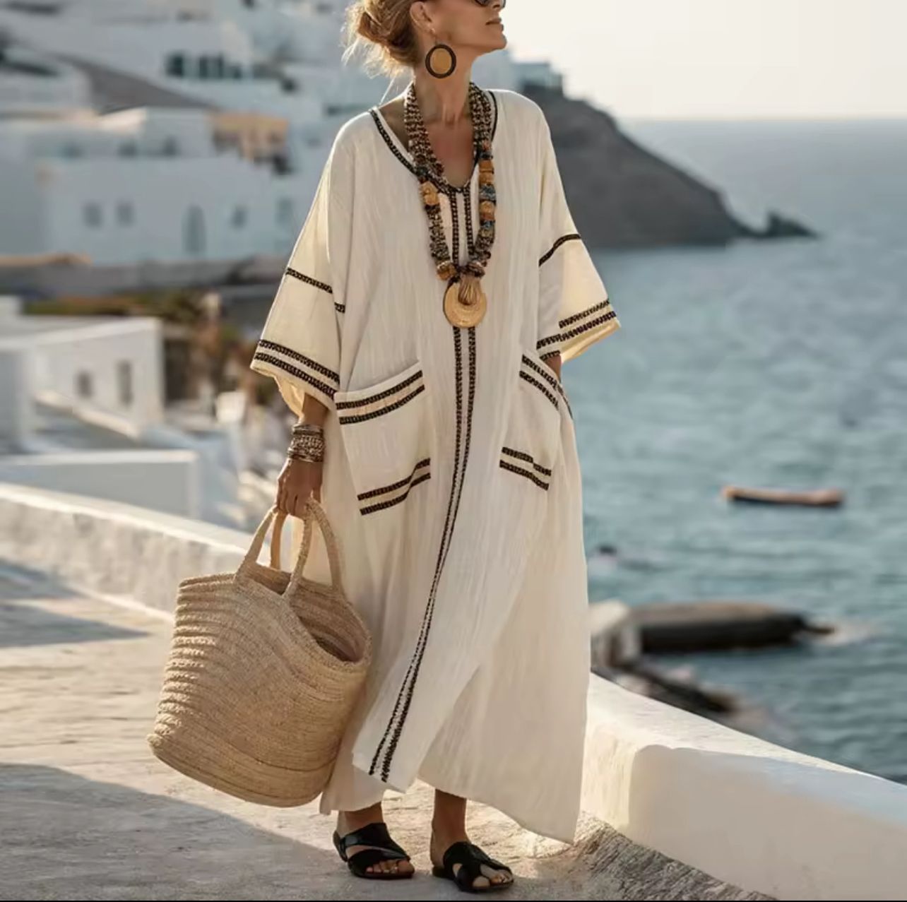 Elegant Mary - Lang Sommerkjole til det Stilfulde Sommerlook