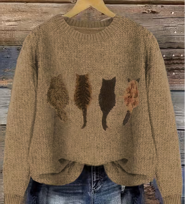 Nora - Kunstnerisk Strikbluse