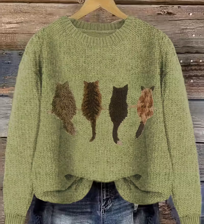 Nora - Kunstnerisk Strikbluse