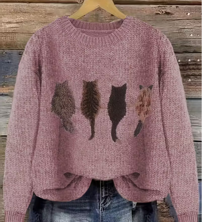 Nora - Kunstnerisk Strikbluse