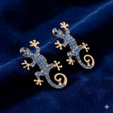 Gecko-øreringe med Lykkeamulet - Gratis Ring | Begrænset Tilbud